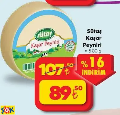 SÜTAŞ KAŞAR PEYNİRİ SÜTAŞ KAŞAR PEYNİRİ